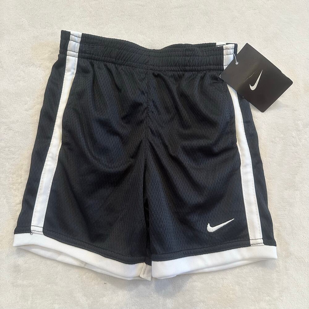 NEW Nike Toddler Basketball Shorts sz 3T Black White Nike Shorts Mesh